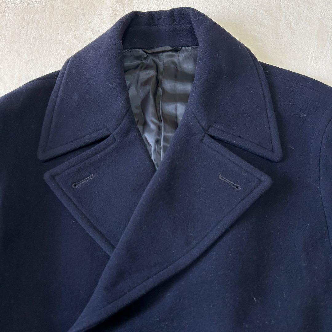 美品 23AWユナイテッドアローズ ウールモッサ ダブル ピーコート L 現行