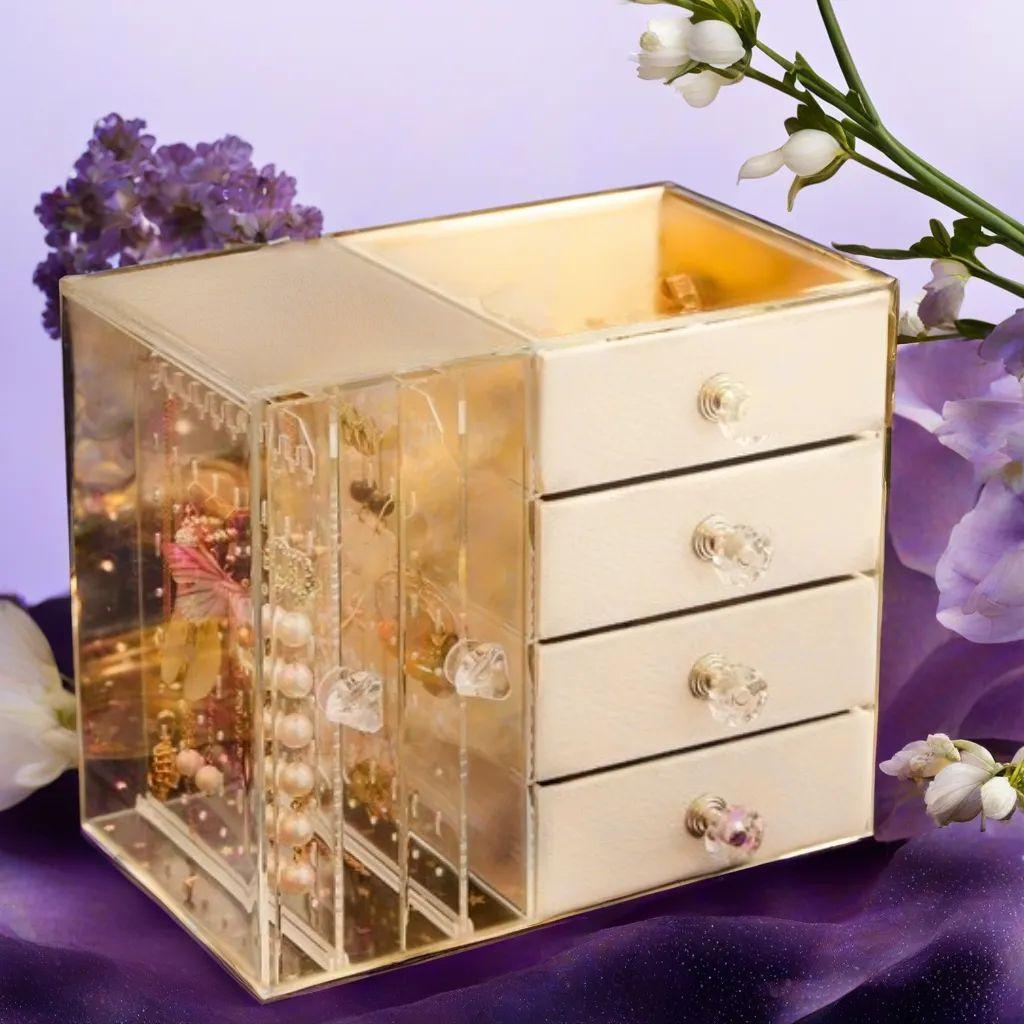 大容量ジュエリー収納ボックス イヤリングケース