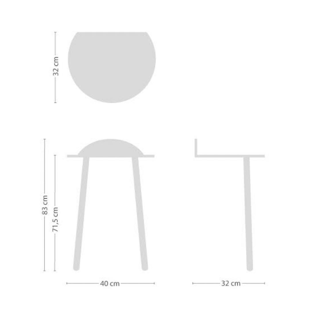 menu イェーウォールテーブル トールタイプ ホワイト