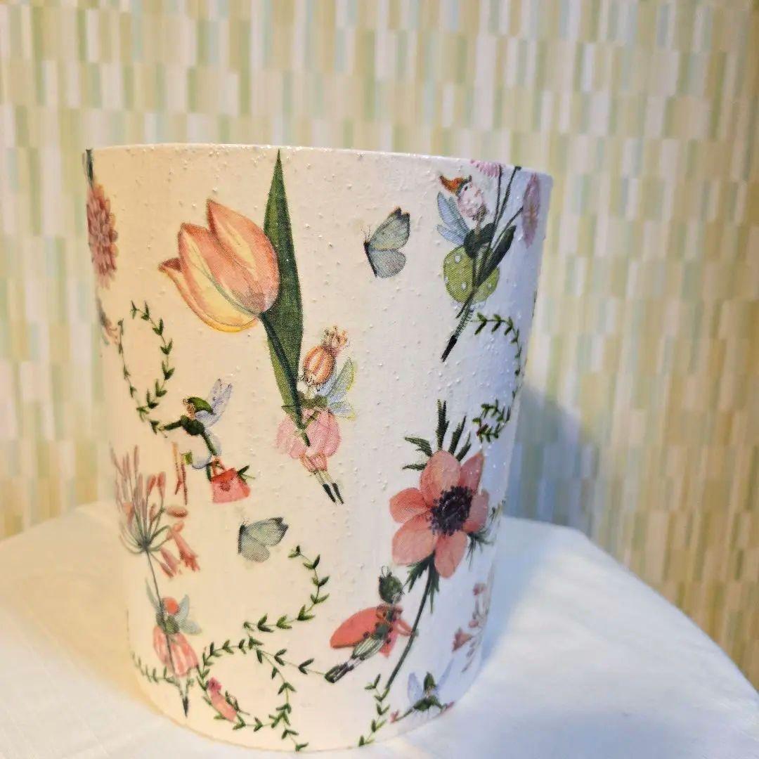 花柄紙製バスケットセット 7品