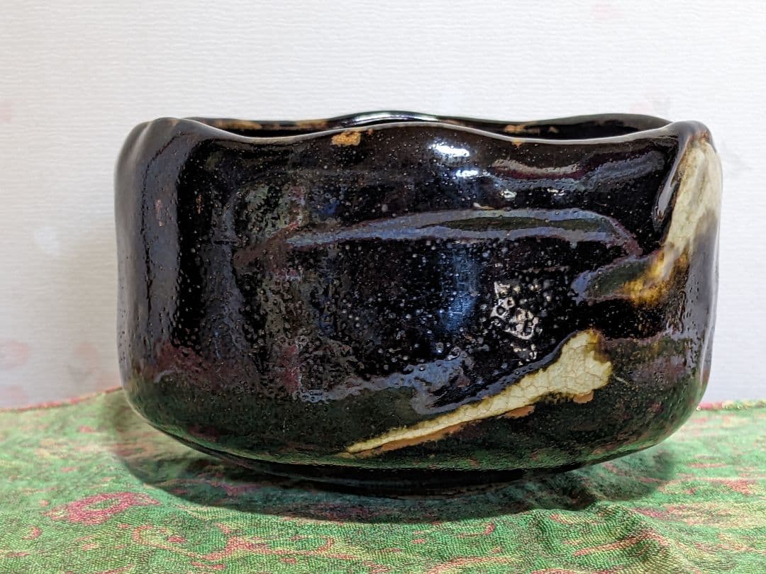 ♦赤膚焼 幕末明治 遠州七窯 赤膚山印 抹茶盌 コレクション 骨董品アンティーク