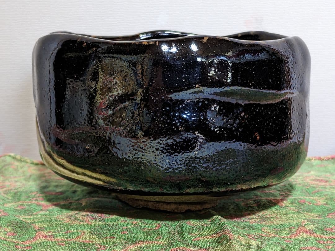 ♦赤膚焼 幕末明治 遠州七窯 赤膚山印 抹茶盌 コレクション 骨董品アンティーク