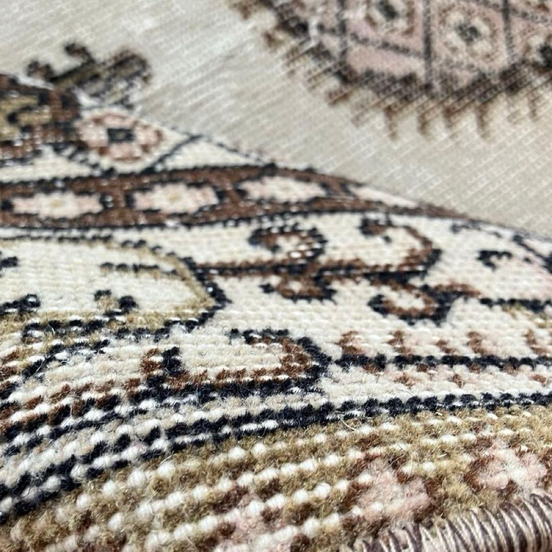 貴重／クラシカル116×211キャラメルココア　リッチ　トルコヴィンテージラグ