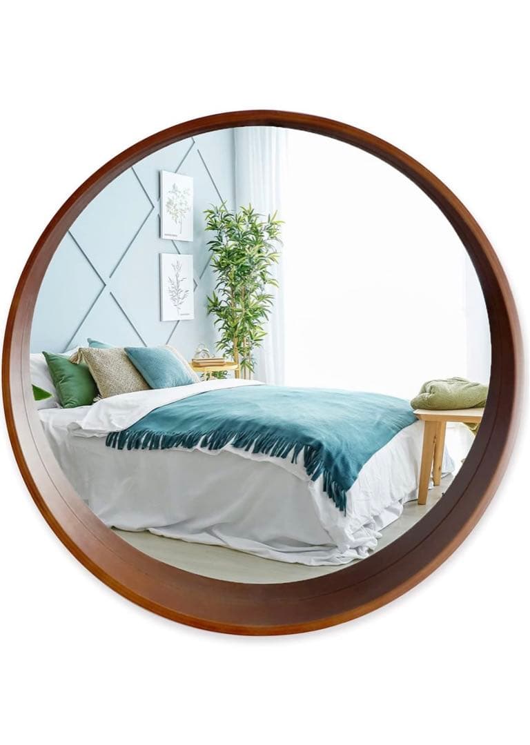 【新品・未使用】ウォール丸型ミラー直径50cm