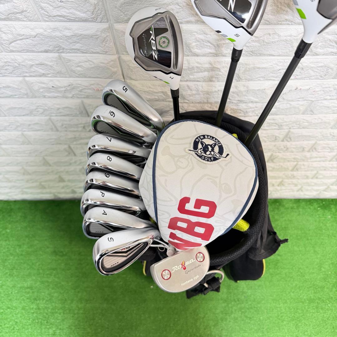 ゴルフセット　豪華　テーラーメイド　フルセット　ラウンド仕様　飛距離抜群　良好