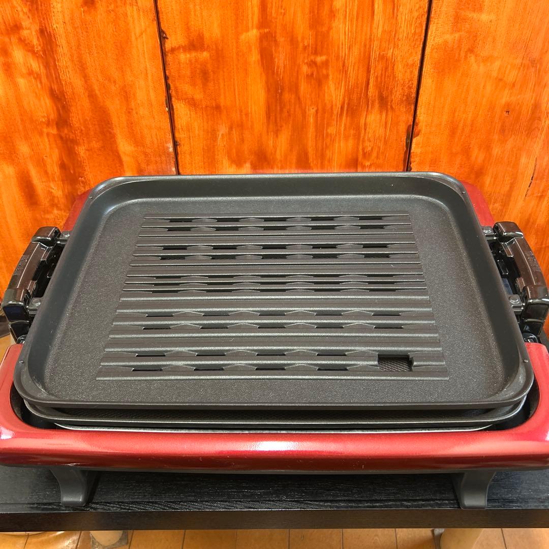 赤いホットプレート　2種プレート付き