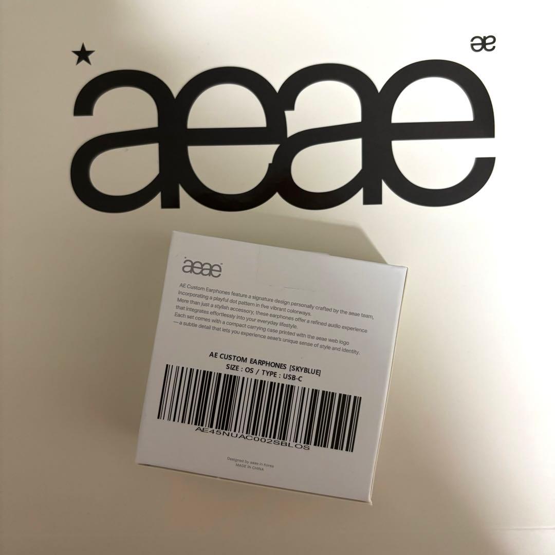 aeae イヤホン ドット柄　韓国限定