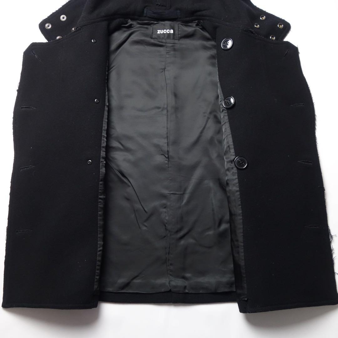 ジャケット・アウター S Zucca Double Breast Wool P Coat N2B