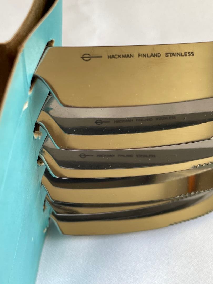 未使用　HACKMAN ハックマン テーブルナイフ　箱入6本　長さ20cm