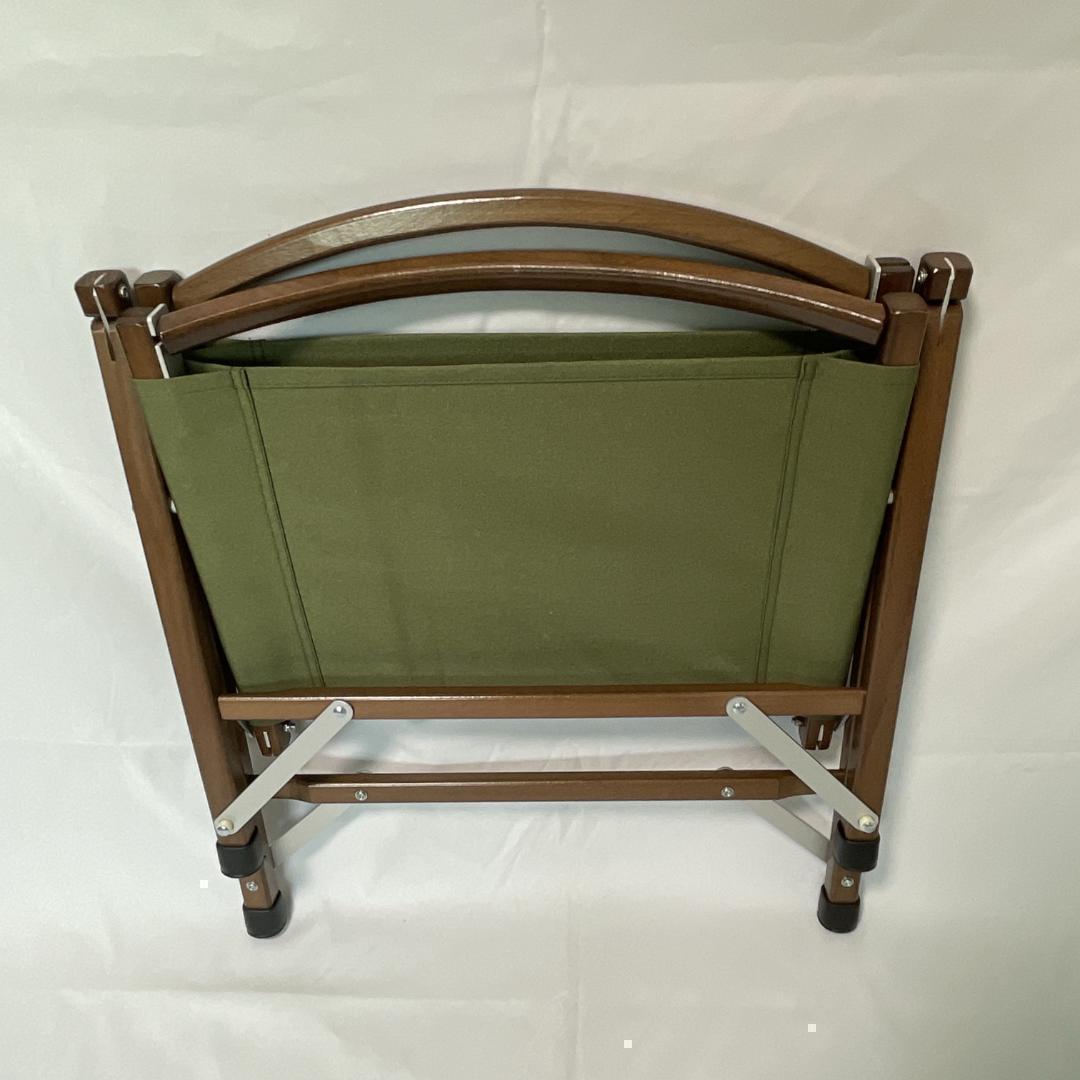 【2脚セット】カーミットチェア同規格品 グリーン ウォールナット ウッドチェア