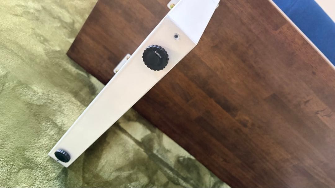 KANADEMONO ローテーブル 120cm ブラックブラウン × ホワイト脚