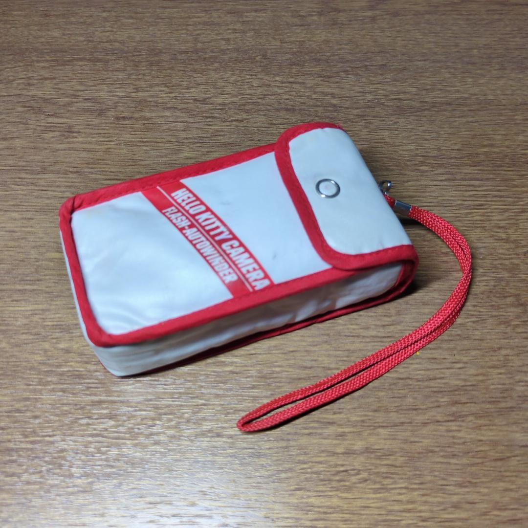 ハローキティ【レア美品】トイカメラ/ 赤と白/ 専用ソフトケース&ストラップ付き