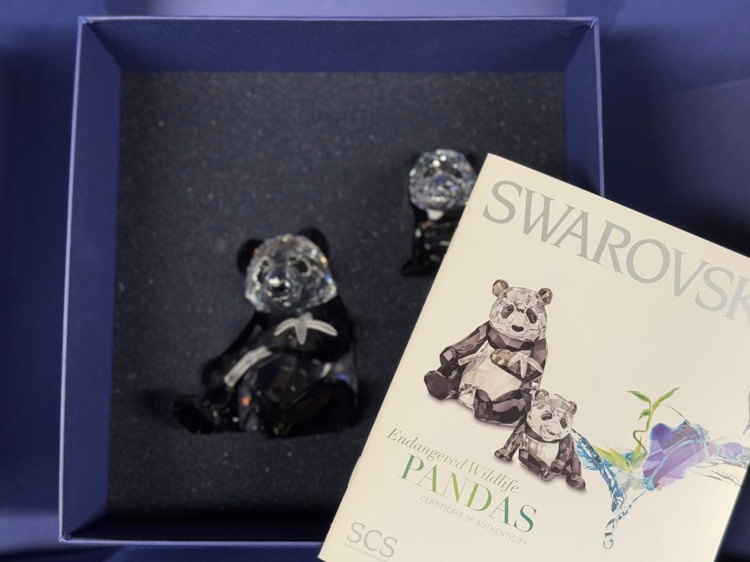 スワロフスキー 2008年 ワイルドライフ 希少な野生動物 パンダ SCS限定