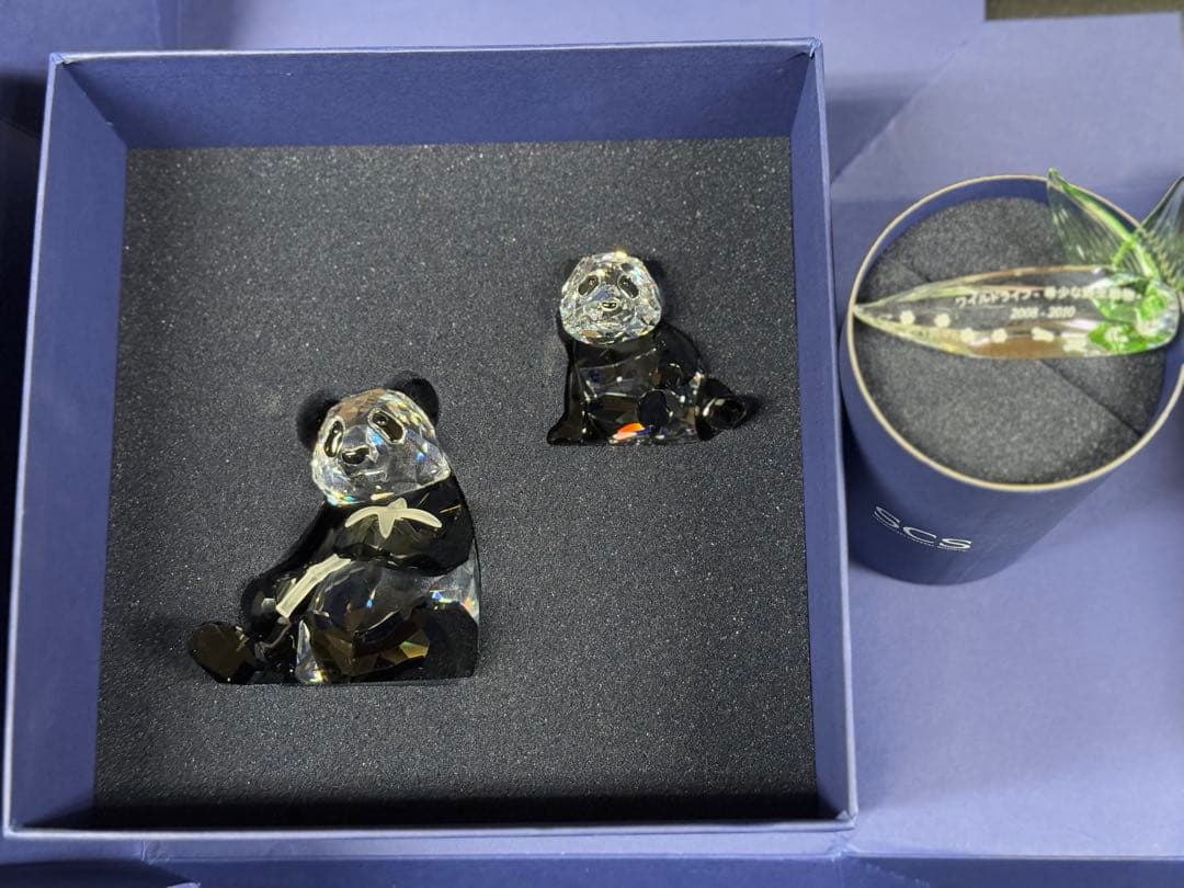 スワロフスキー 2008年 ワイルドライフ 希少な野生動物 パンダ SCS限定