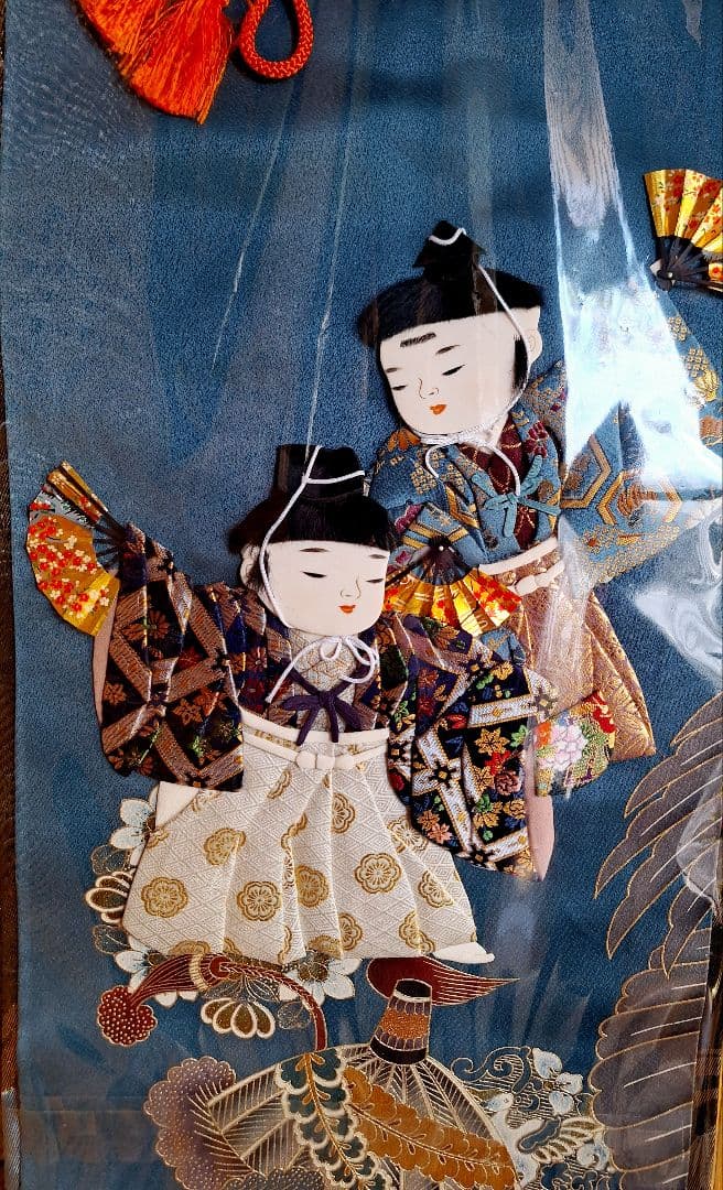 押し絵、タペストリ－、兄弟で端午の節句