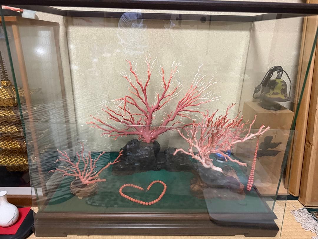 珊瑚　原木　置物