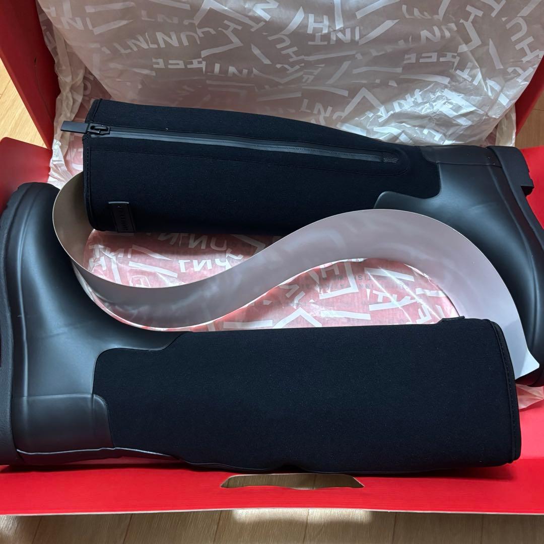 HUNTER レディース 長靴 ブラック UK6