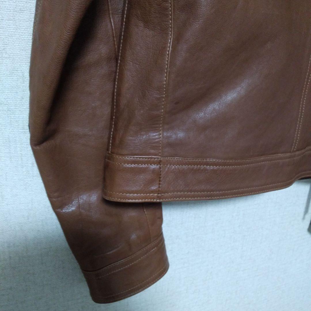 ★本日限定お値引き★COACH ブラウン シングルライダースジャケット