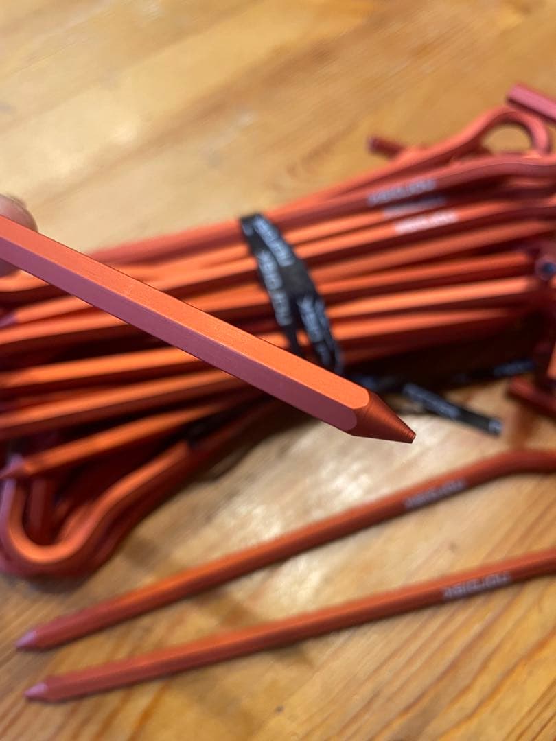 【約60%OFF・未使用】ノルディスク純正アルミペグ 19cm 42本