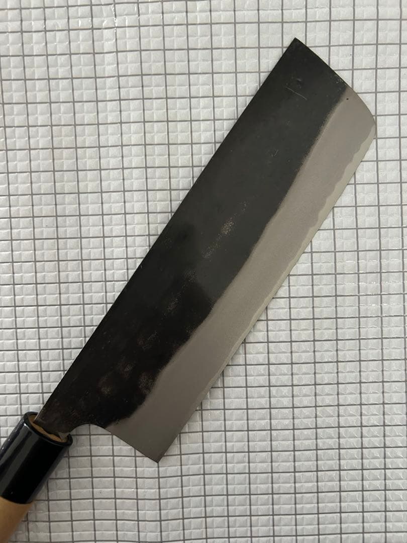 包丁 菜切包丁 菜切 175mm 黒打ち 朴丸柄