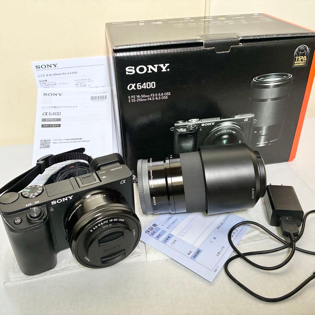 SONY α6400 レンズキットセット 16-50mm ＋ 55-210mm