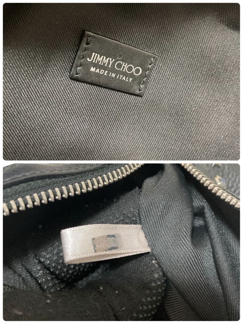 【未使用級】ジミーチュウ　スタースタッズ クロスボディバッグ　ショルダーバッグ黒