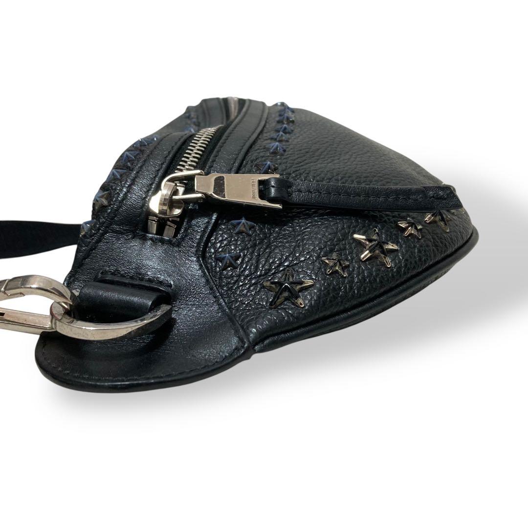 【未使用級】ジミーチュウ　スタースタッズ クロスボディバッグ　ショルダーバッグ黒