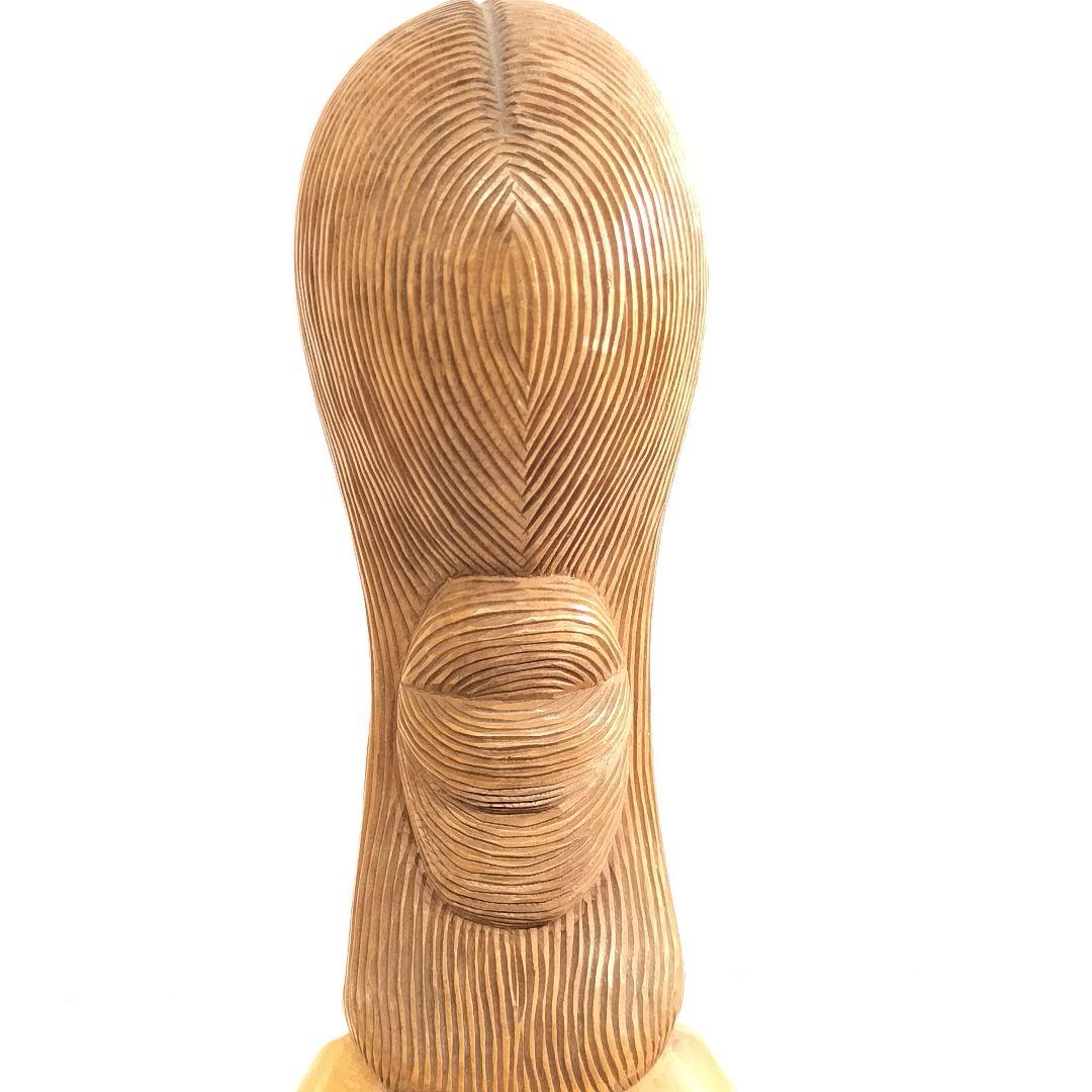 ヴィンテージ モダンアート 木彫りのオブジェ