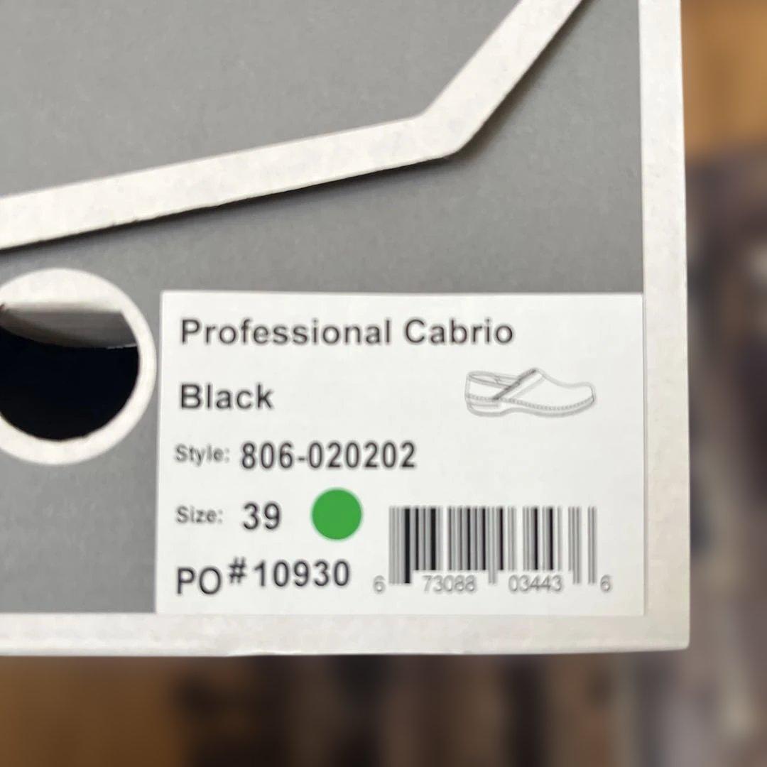 ダンスコ　黒　39 dansko プロフェッショナル　25センチ　ブラック