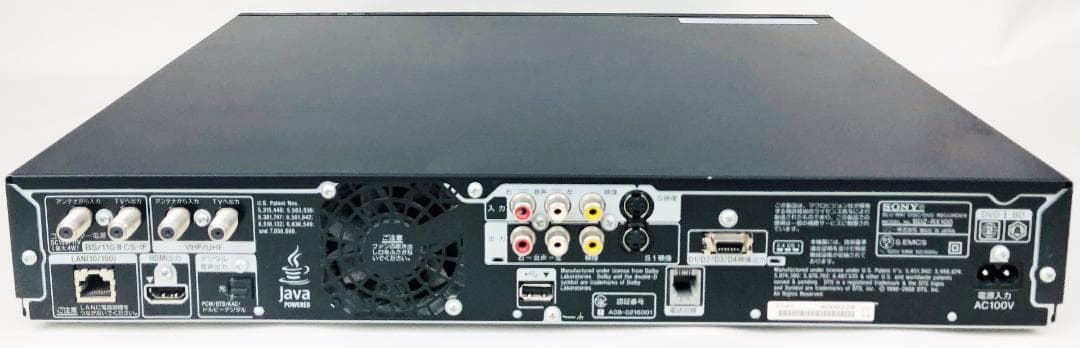 SONY ブルーレイレコーダー 1TB ダブルチューナー BDZ-RX100