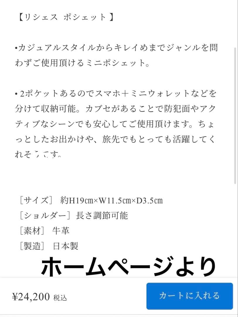 CHARME 【 richesse ポシェット】