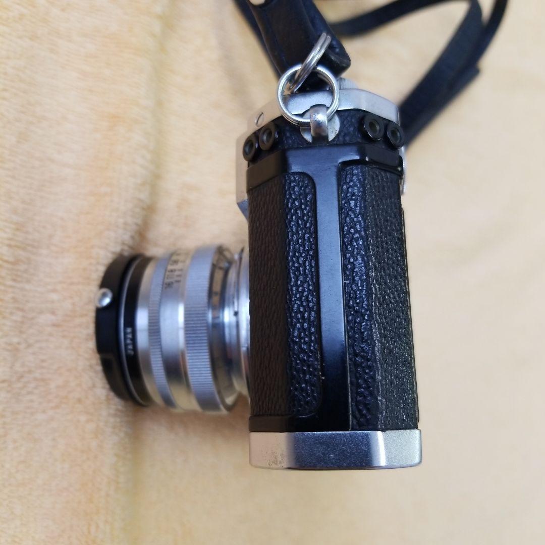 Nikon S ニッコールHC5cm　F2付き　皮製ケース、箱付き