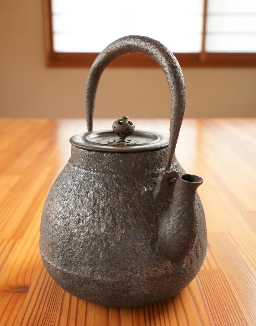 鉄瓶 龍文堂造　骨董品 茶道具