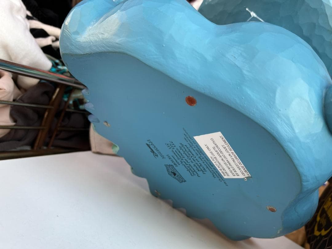 ★未使用品★ジムショア　スティッチ　レジン製　木彫り風　置物　クリスマス