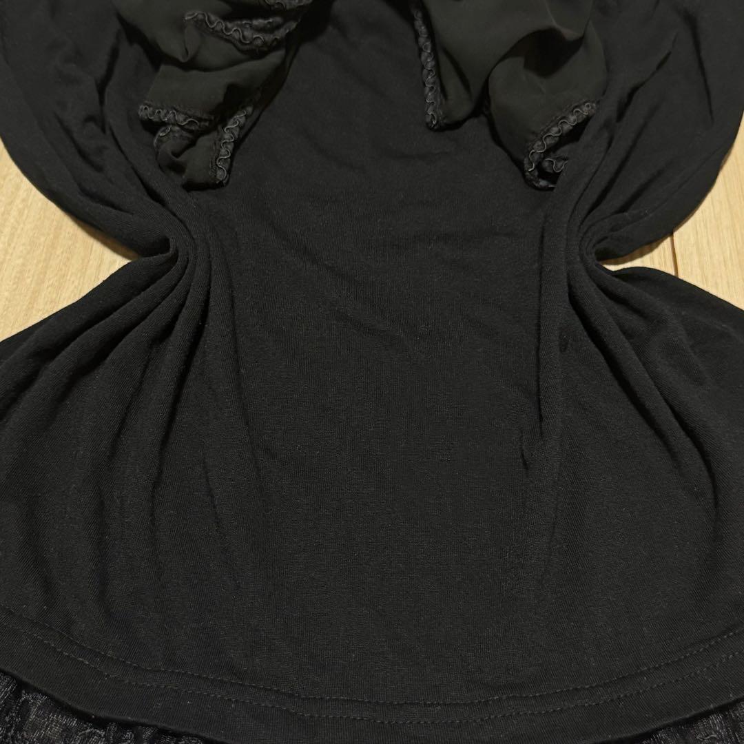 【希少】00s 美品 axes femme ビッグ リボン キャミソール 黒 M