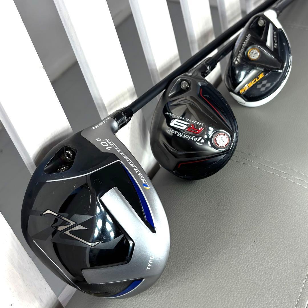 本格派 メンズゴルフクラブ 11本 フルセット テーラーメイド　アディダス