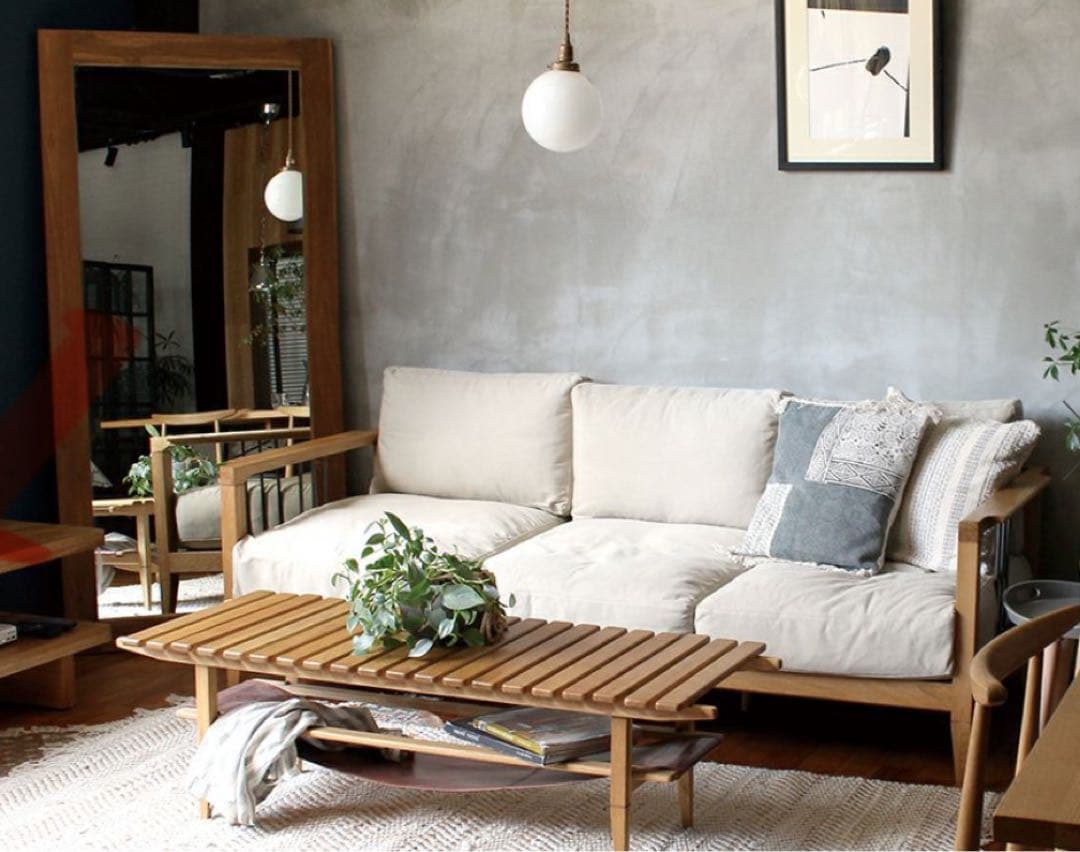 a.depeche アデペシュ　オールドチークミラー　L