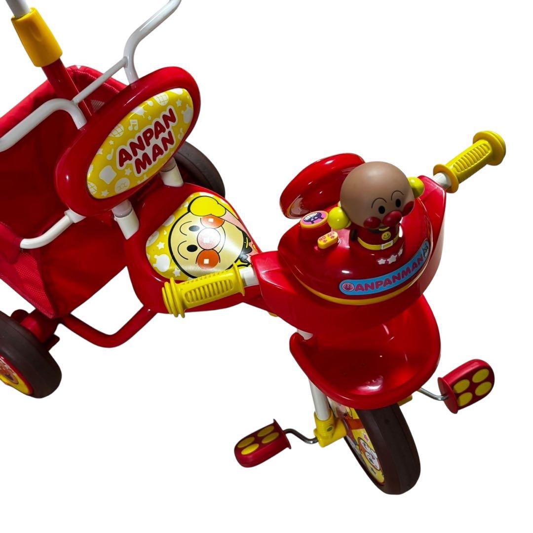 ブザー付き おでかけ三輪車 それいけ！アンパンマン デラックス 赤