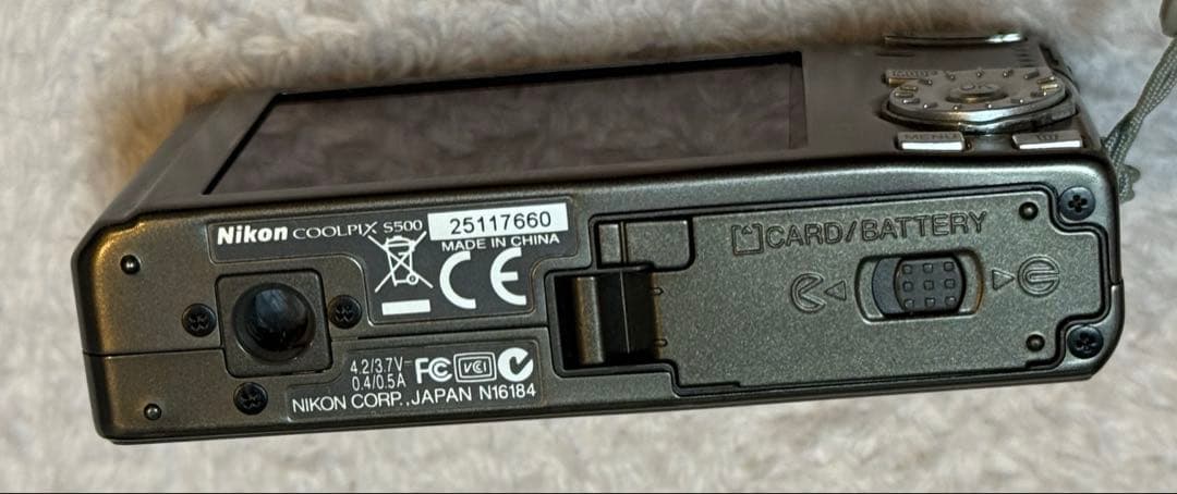 あかさたな　ニコン COOLPIX S500 クールピクス 動作確認済