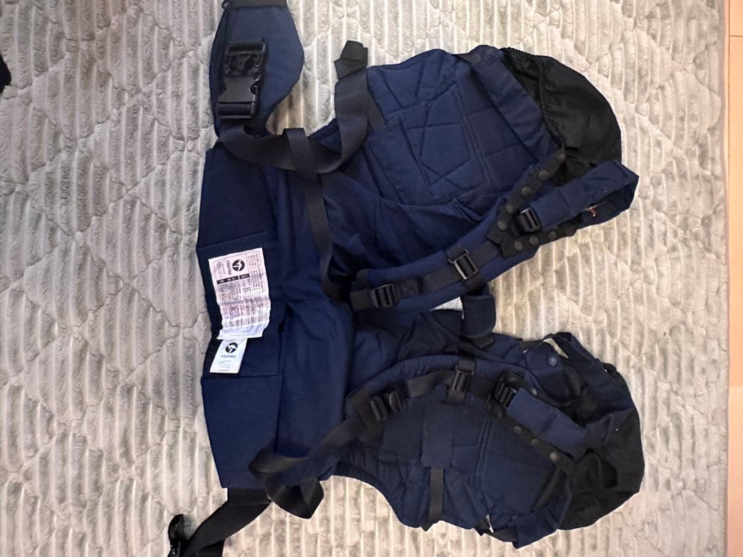 古川【新品未使用】napnap ふたご抱っこひも ネイビー