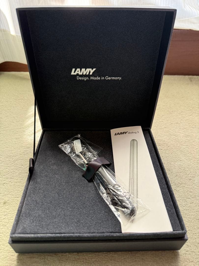 （中古美品）ラミー万年筆　ダイアログ3（DIALOG3）マットブラック　Fニブ