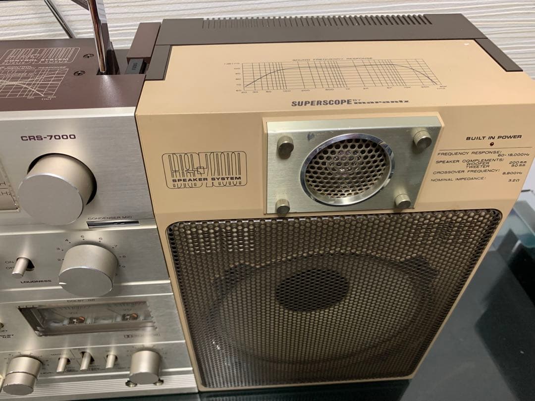 元箱付きMARANTZ マランツ CRS-7000レトロ ラジカセ整備品ラジオ