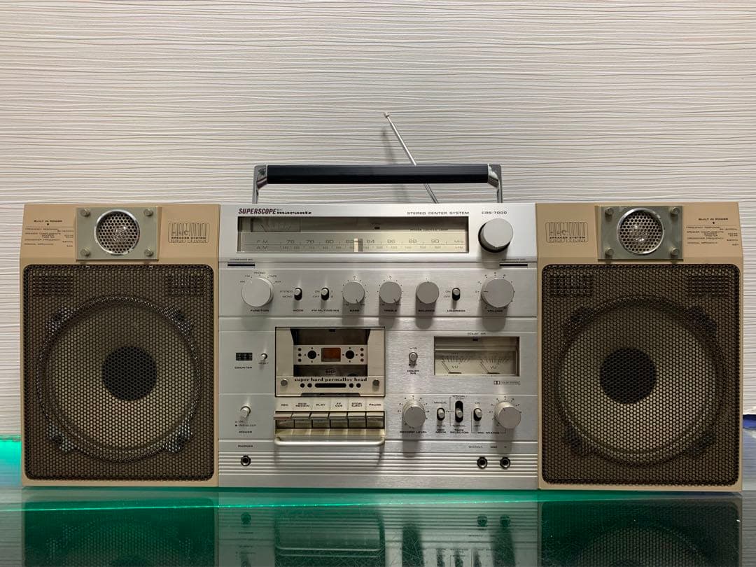元箱付きMARANTZ マランツ CRS-7000レトロ ラジカセ整備品ラジオ