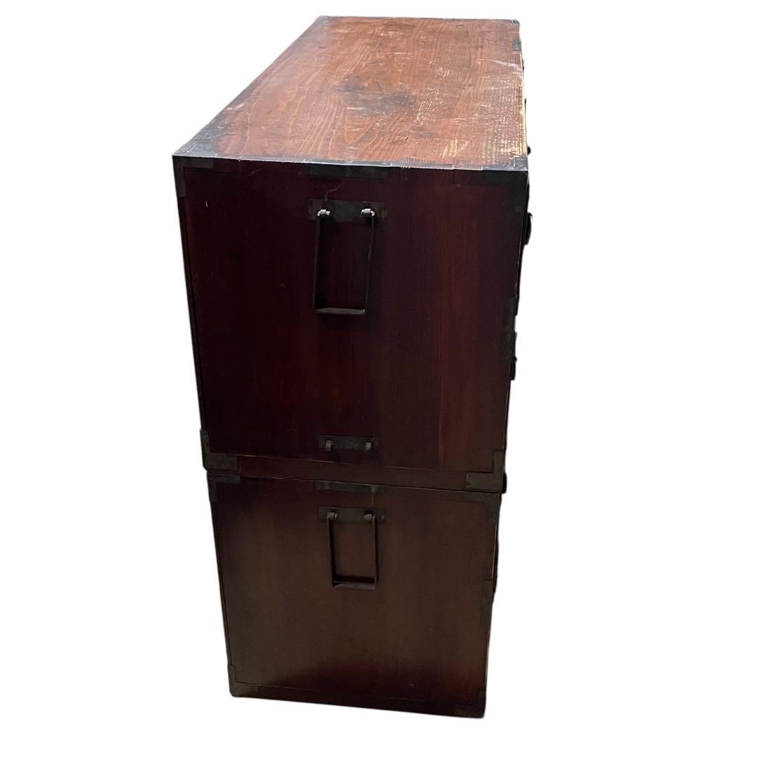 和箪笥 古家具 仙台箪笥 4段6杯 引き出し箪笥 和製アンティーク 昭和レトロ