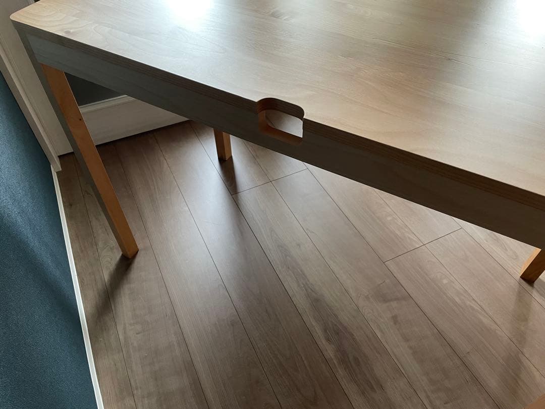 堀田木工☆天然木　軽量デスク　作業台　机　木製デスク 事務机　在宅　学習机