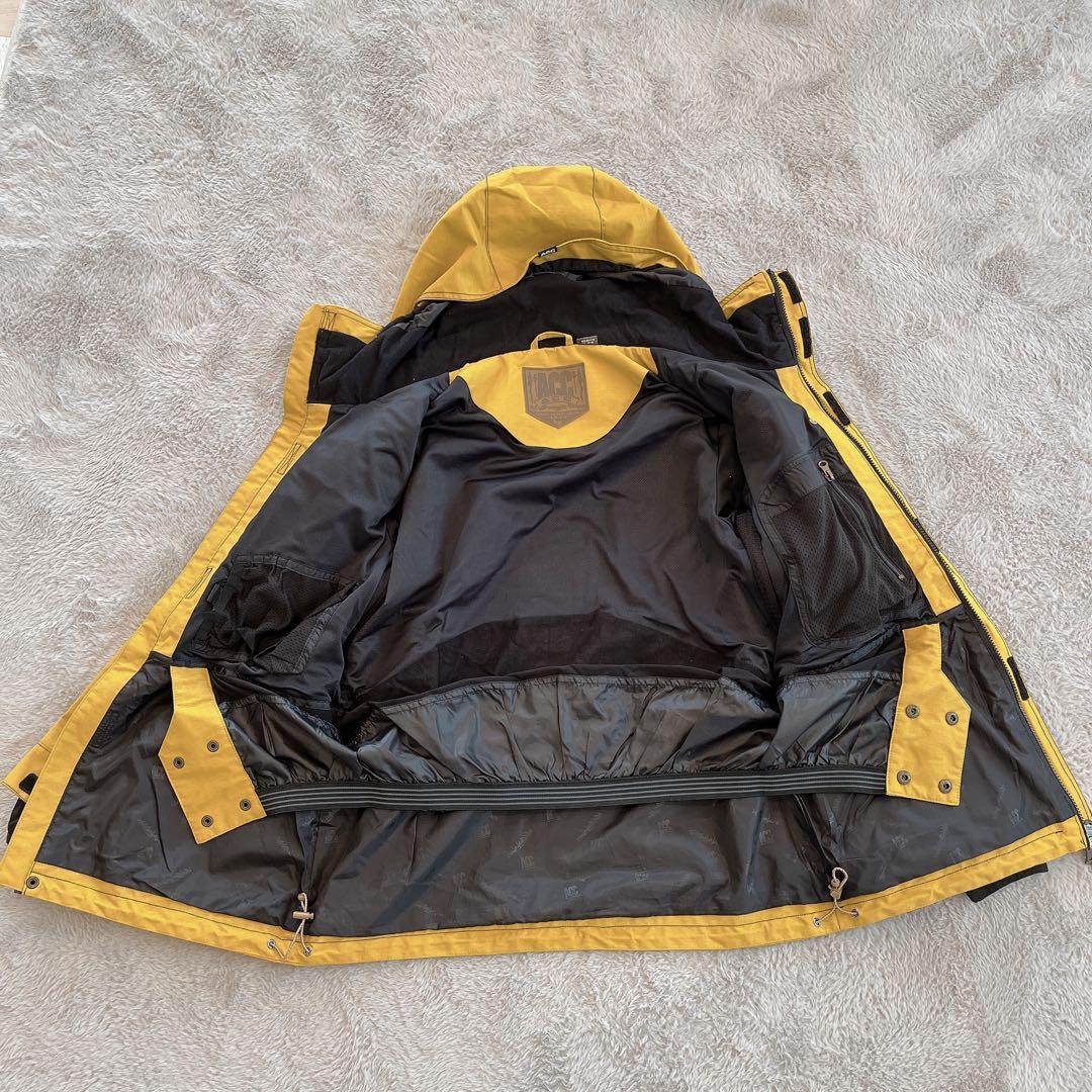 ACC♡メンズ スノボウェア ジャケット フルジップ イエロー M