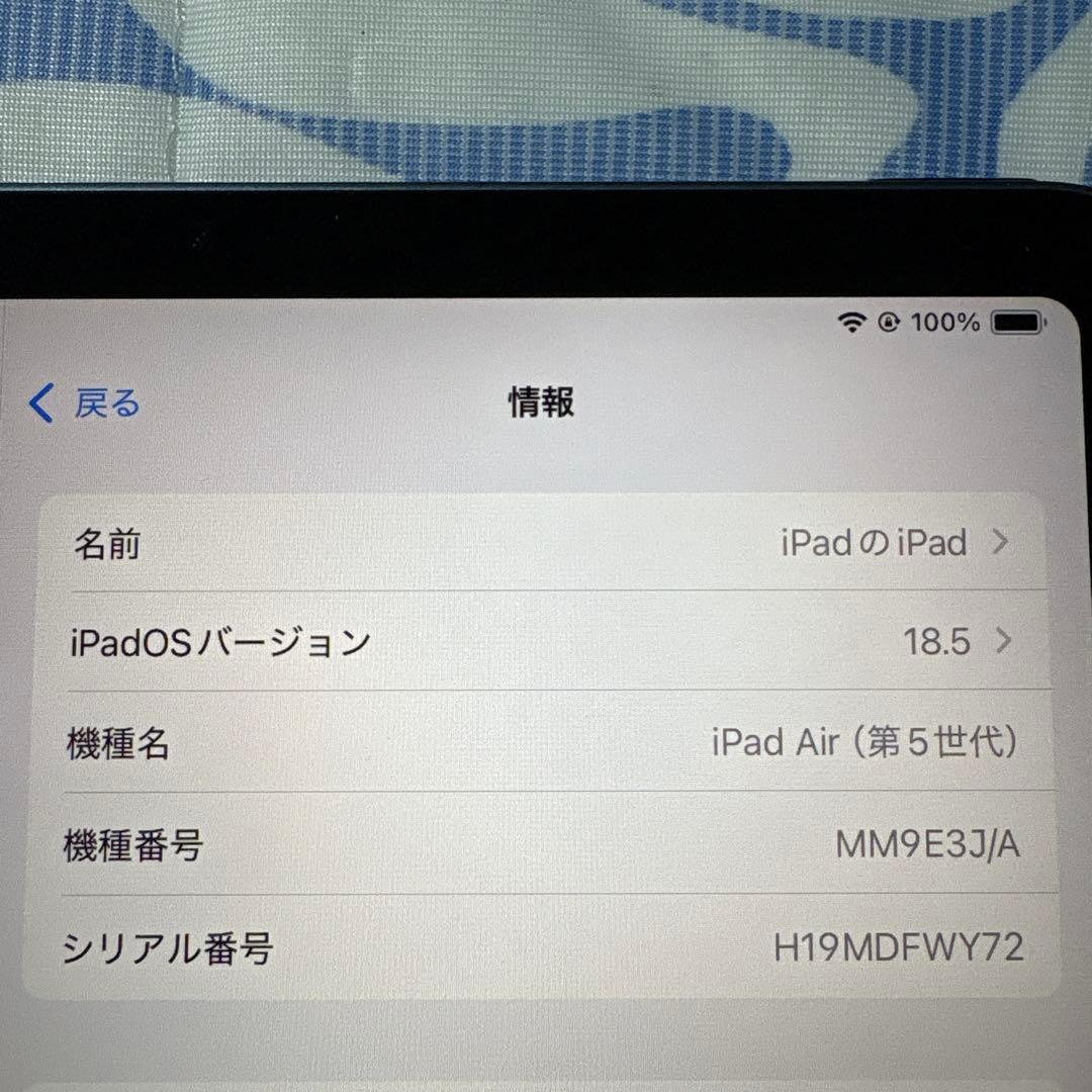 iPad Air 64GB第5世代　ブルーWi-Fiモデル　本体