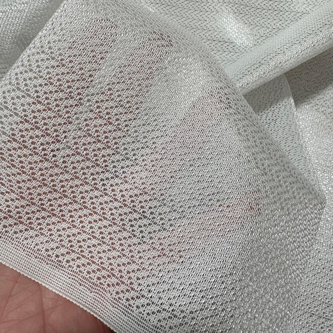 【ayacyura】フリル付ミラーレースカフェカーテン　ご案内用