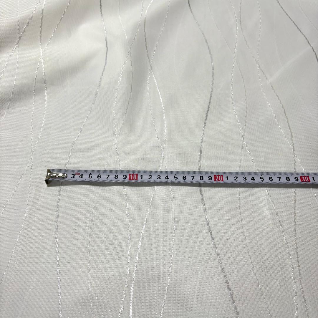 【ayacyura】フリル付ミラーレースカフェカーテン　ご案内用