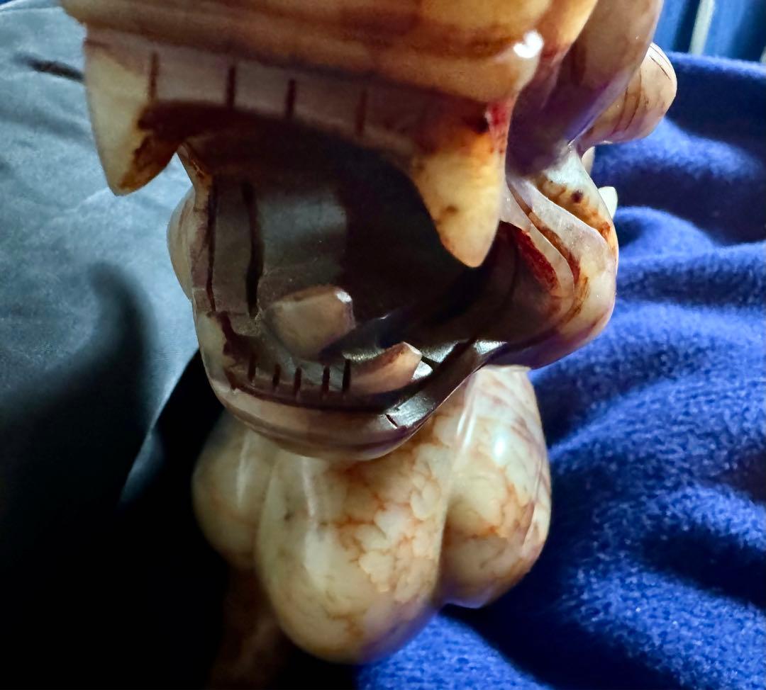 赤龍神　黄龍神　黒龍神　貔貅　風水　縁起物　総大理石　精悍　龍　彫刻　古美術